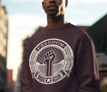 juneeth shirt on model