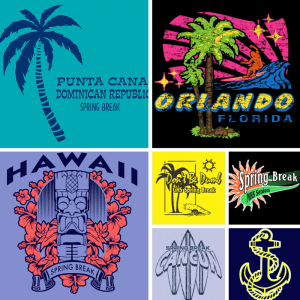 Spring Break Apparial Spring Break Custom Apparel Ideas - Transfer Express Blog