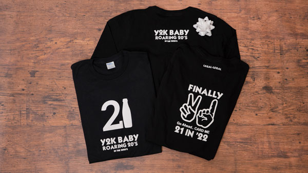 t-shirts for 21st birthday