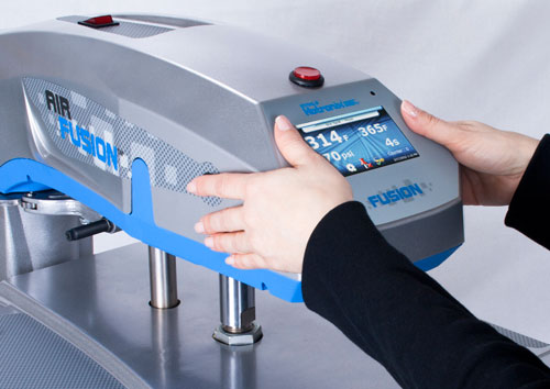 touch screen technology on a heat press