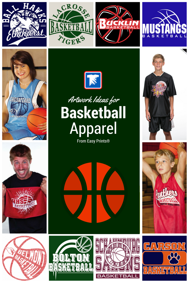 Ideas for Custom Basketball Apparel Designs from Easy Prints Transfer