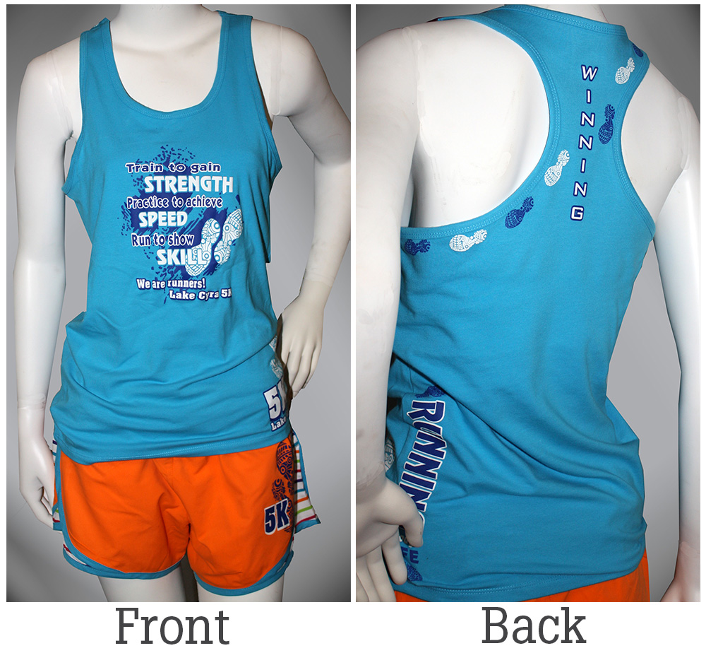 Fully Decorated with One Screen Printed Transfer Sheet