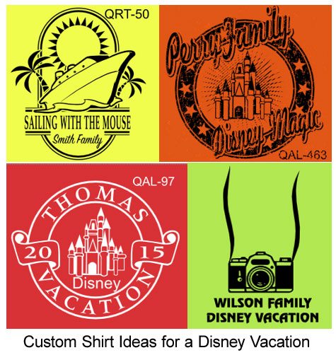 custom shirt ideas for Disney vacations
