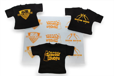 Multiple image custom screen printed gang sheet