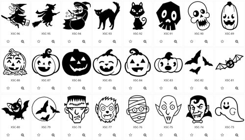 fun Halloween clip art for t-shirts