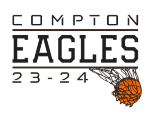 compton eagles 23-24 with basketball hoop design for apparel