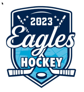 blue 2023 eagles hockey design