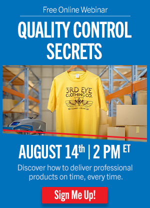 webinar for quality control during apparel printing