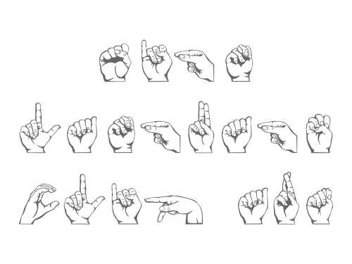 American Sign Language Clip Art
