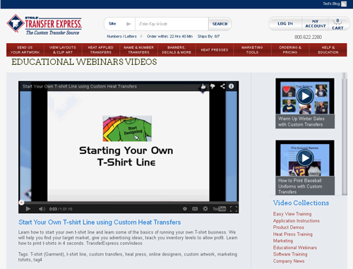 Heat Printing Webinars