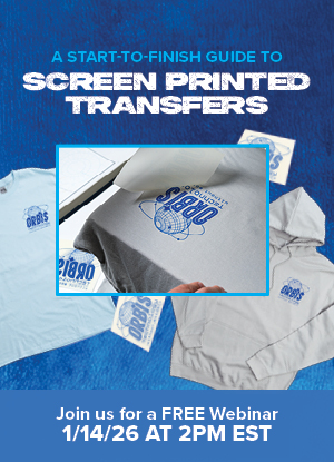 webinar on screen printed transfers