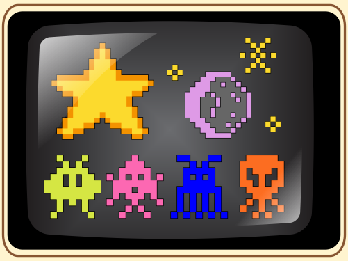 Retro Video Game Clip Art