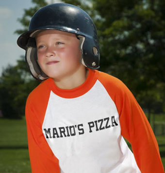 Baseball sponsor shirt offered by your competition