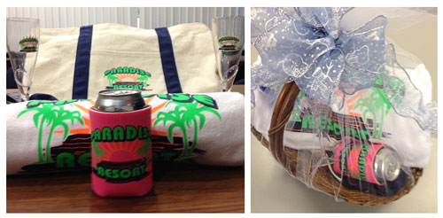 Heat printed gifts for the beach