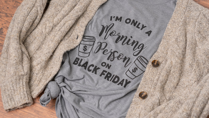 shirt for Black Friday shopping