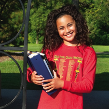 custom shirt with list of student names