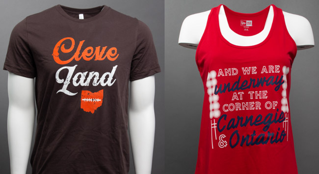 Cleveland shirt examples