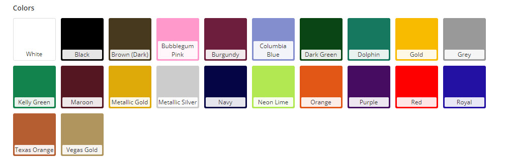 name color choices