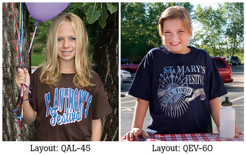 T-shirts for summer church festivals