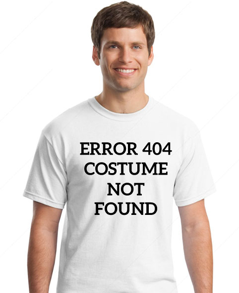 funny t-shirt costume for Halloween