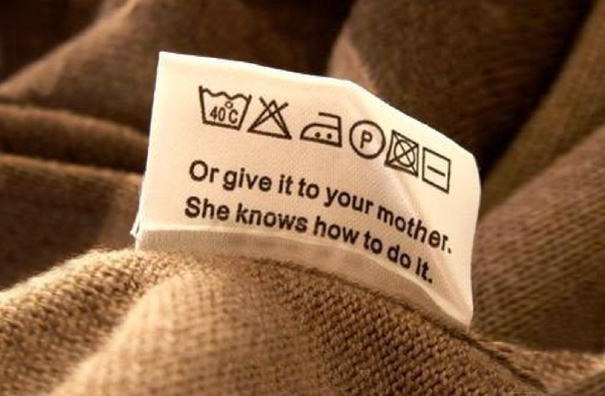 funny shirt tag laundry instructions