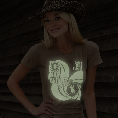 Glow-In-the-Dark design for school dance