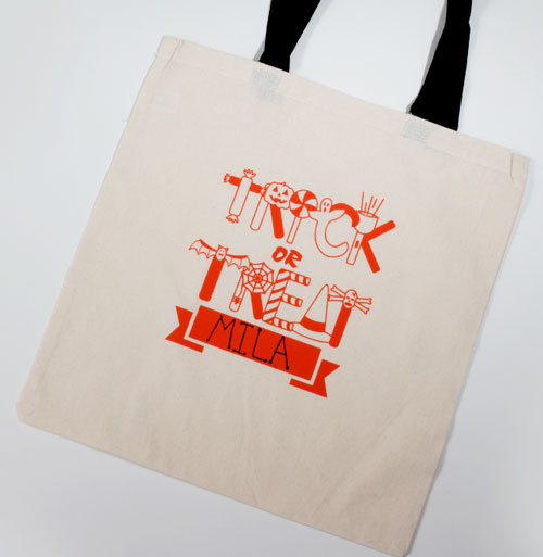 Trick or Treat Halloween tote bag