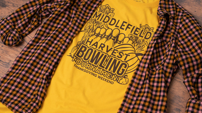 Thanksgiving bowling shirt