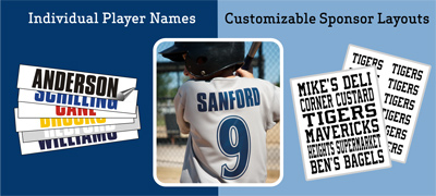 Individual Player Names and Customizable Sponsor Layouts
