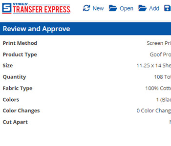 Easy View pricing and ordering options