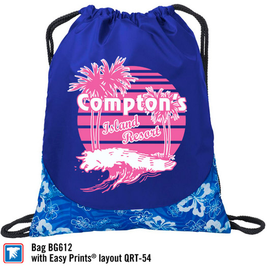 cinch sack used as a promotional product