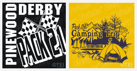 Customize shirts for scouts