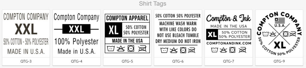 tagless shirt tag designs