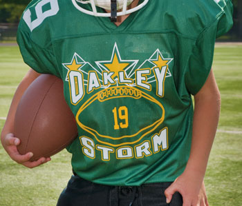 small screen printed transfer numbers