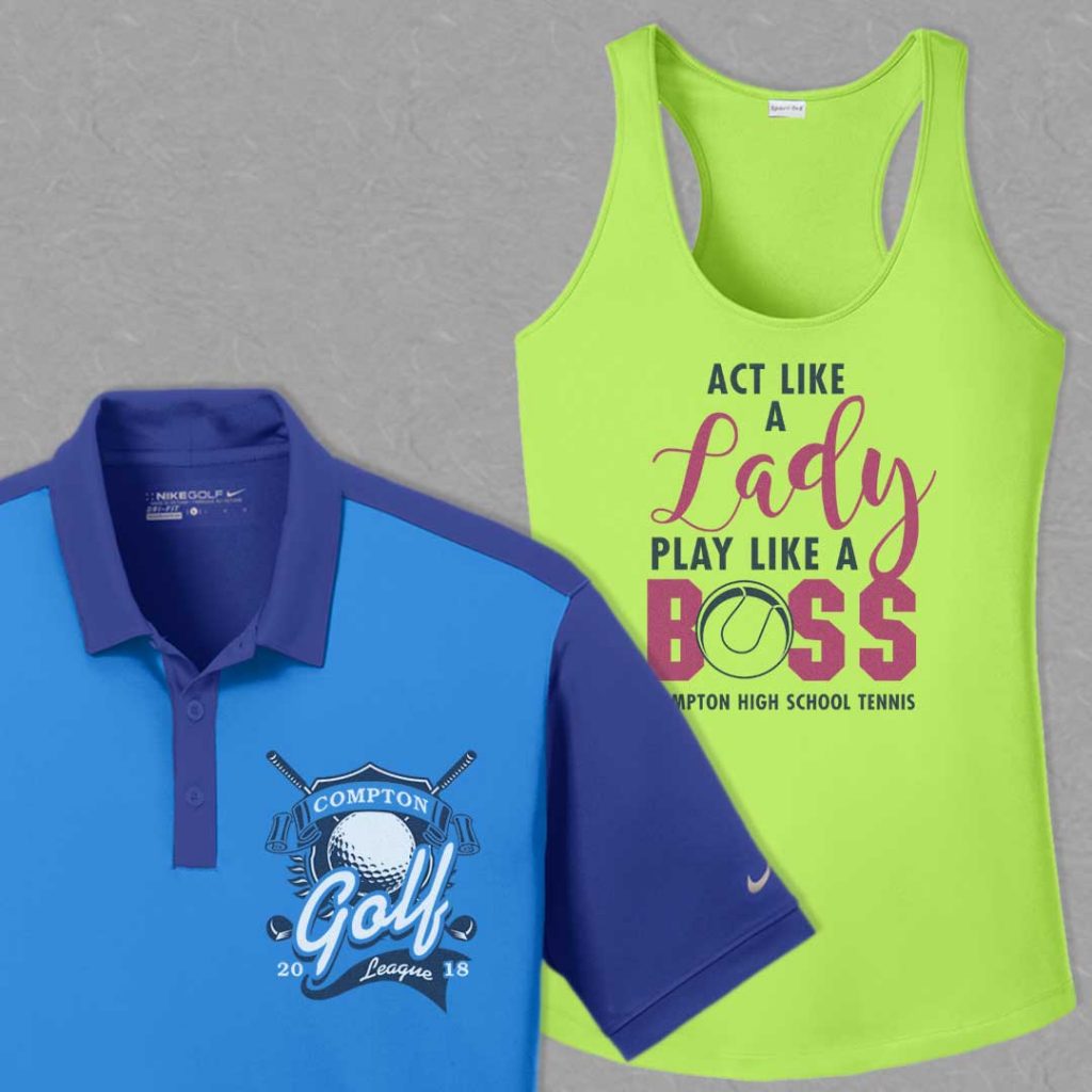 New tennis and golf t-shirt designs