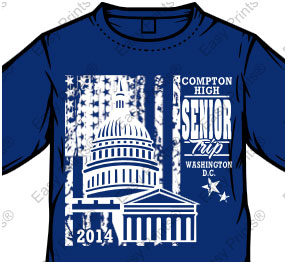 Class trip T-shirt using Easy Prints layout CS-72
