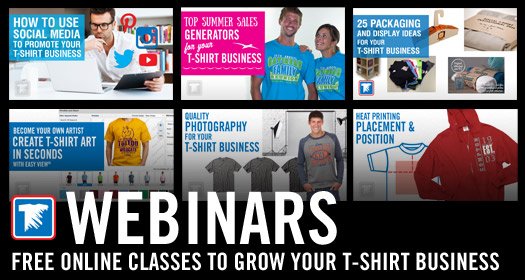 free online t-shirt webinars
