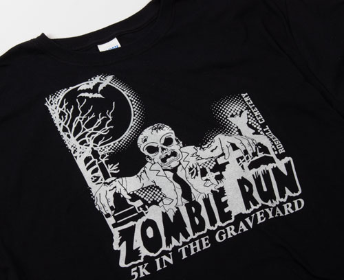 zombie run t-shirt design idea